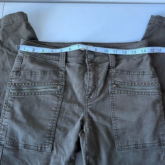 Joie Green Studded Hazina Skinny Ankle Jean - Picture 9 of 12